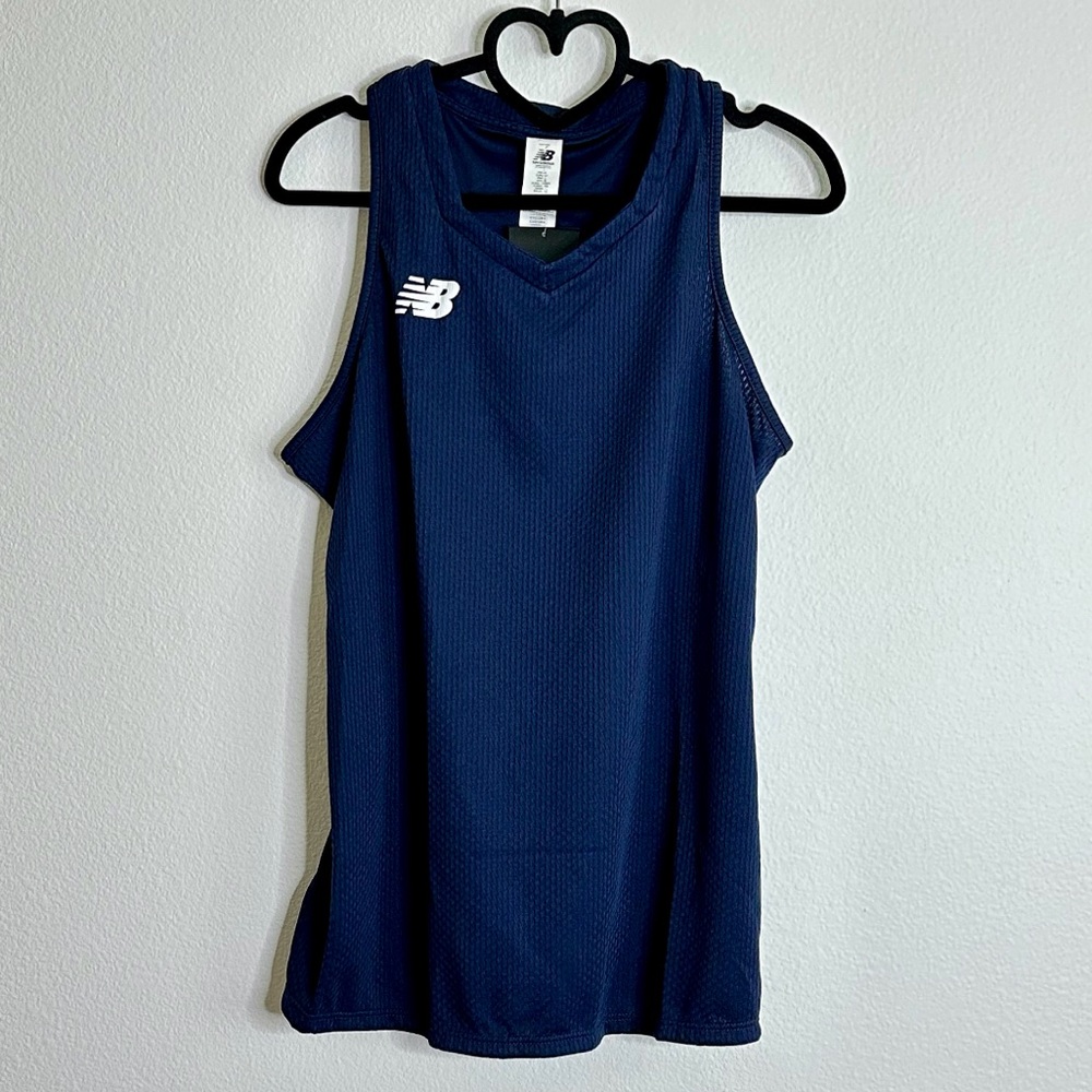 New Balance Navy Blue Women’s Sleeveless Jersey Tank Top Size M